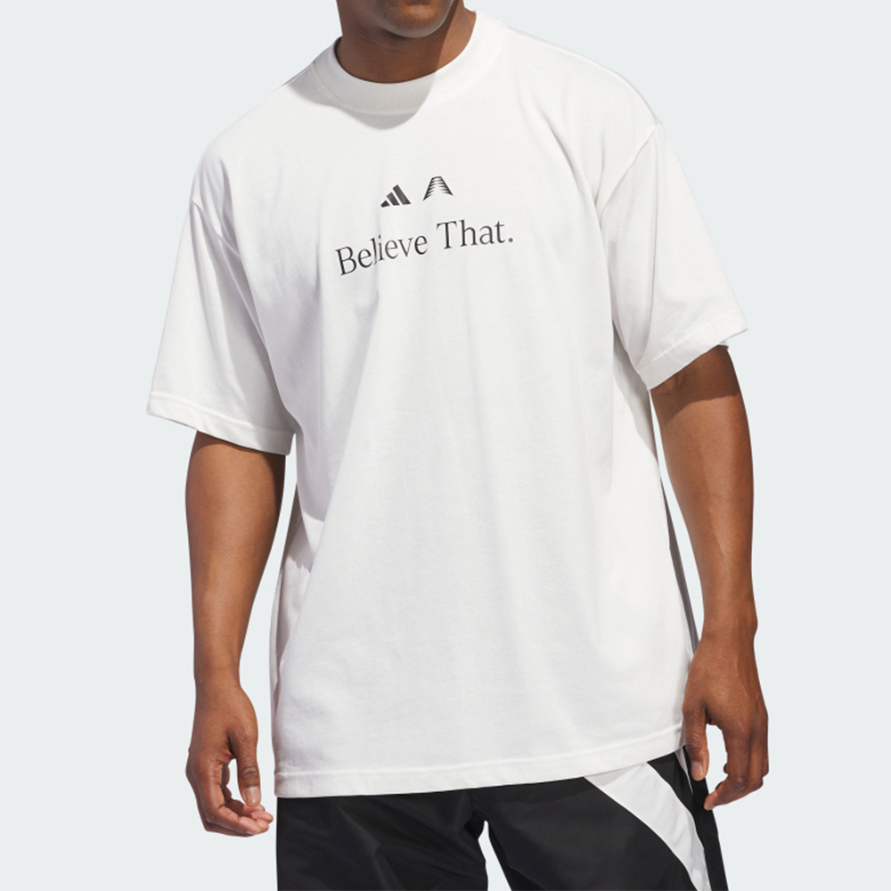 Adidas Anted BT Tee 男款 白色 三葉草 愛迪達 寬鬆 圓領 運動 休閒 上衣 短袖 JM7948