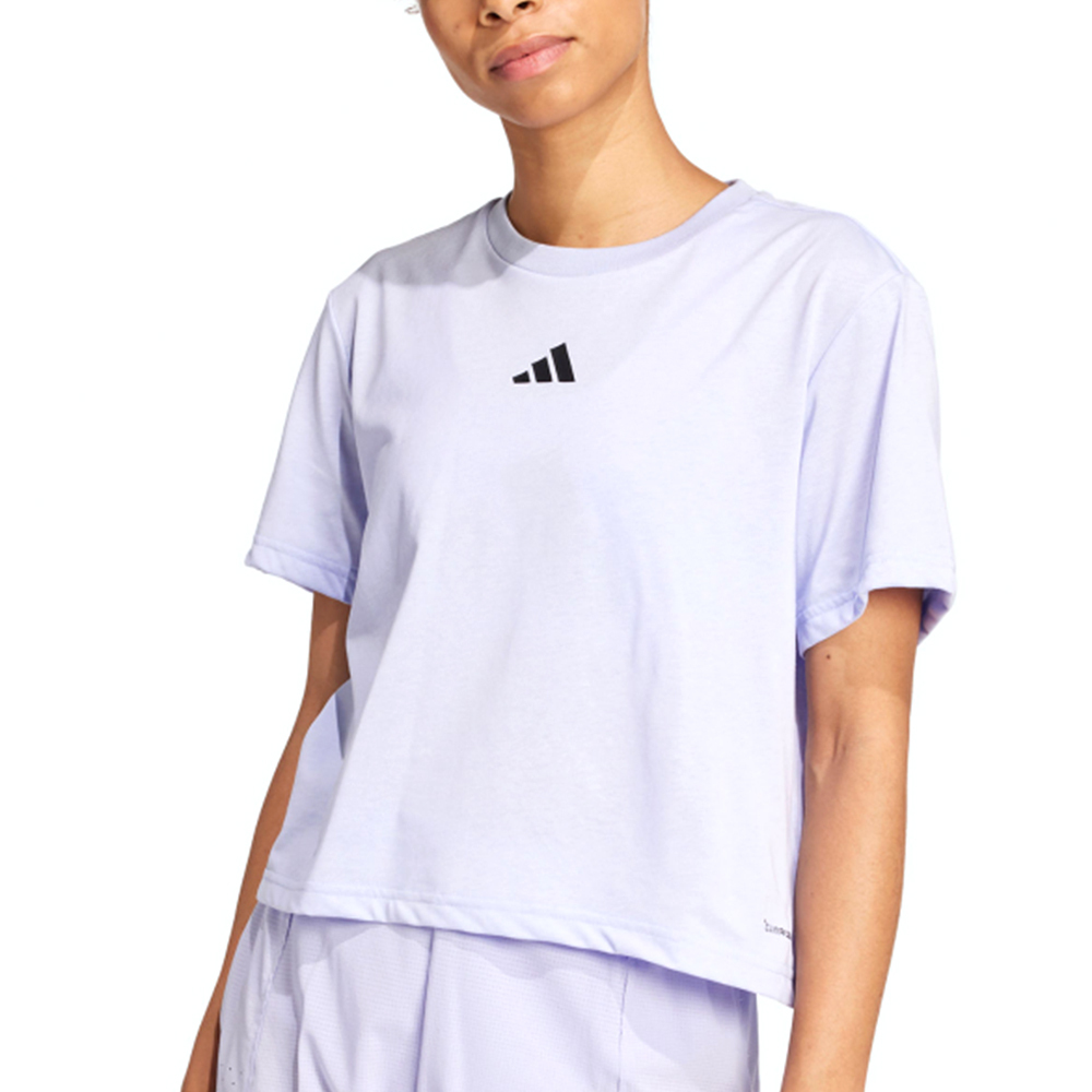 Adidas W HIIT G T 女款 紫色 運動 圓領 休閒 上衣 訓練 慢跑 寬鬆 短袖 JD8226