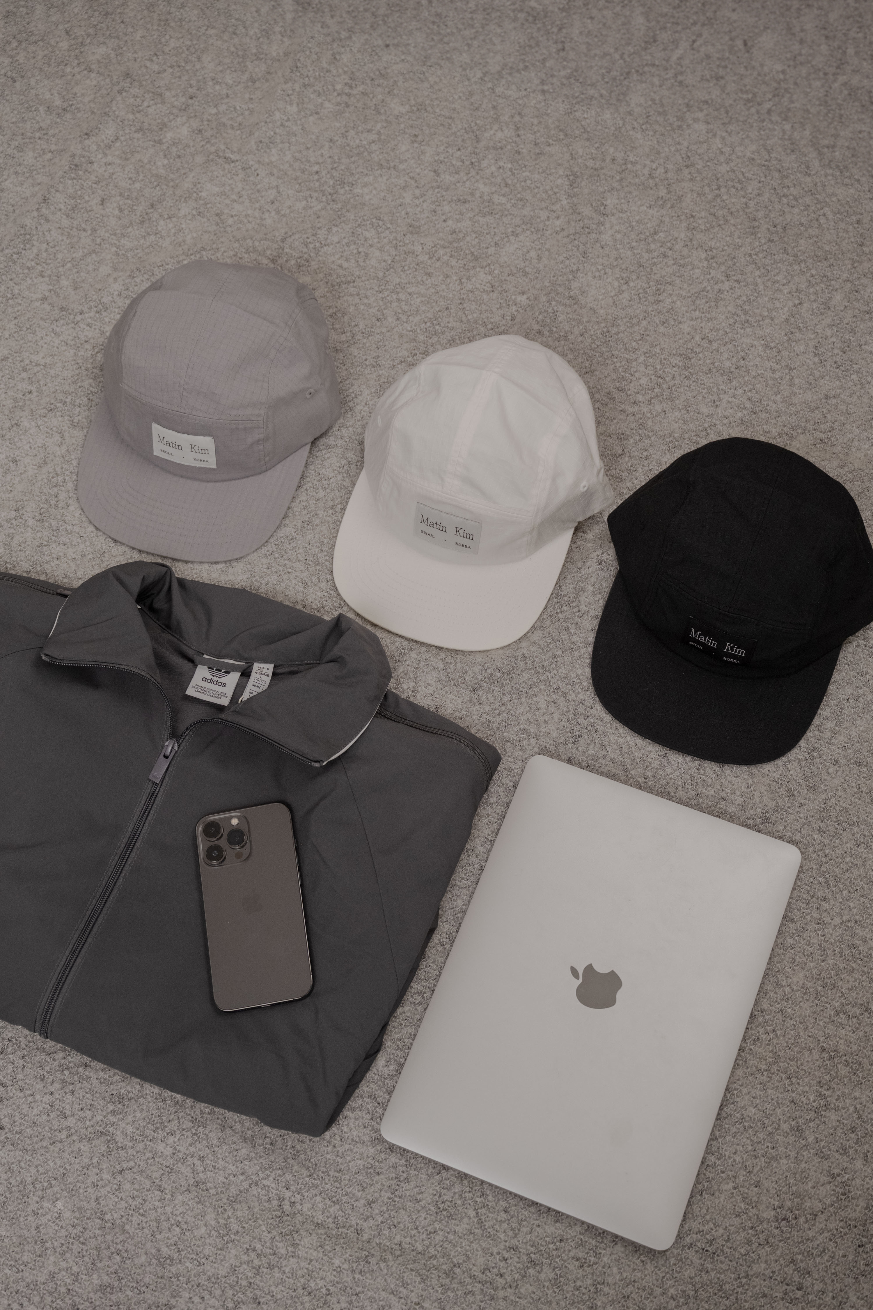 【現貨】MATIN KIM LOGO LABEL SOLID CAMP CAP 3色 S12047