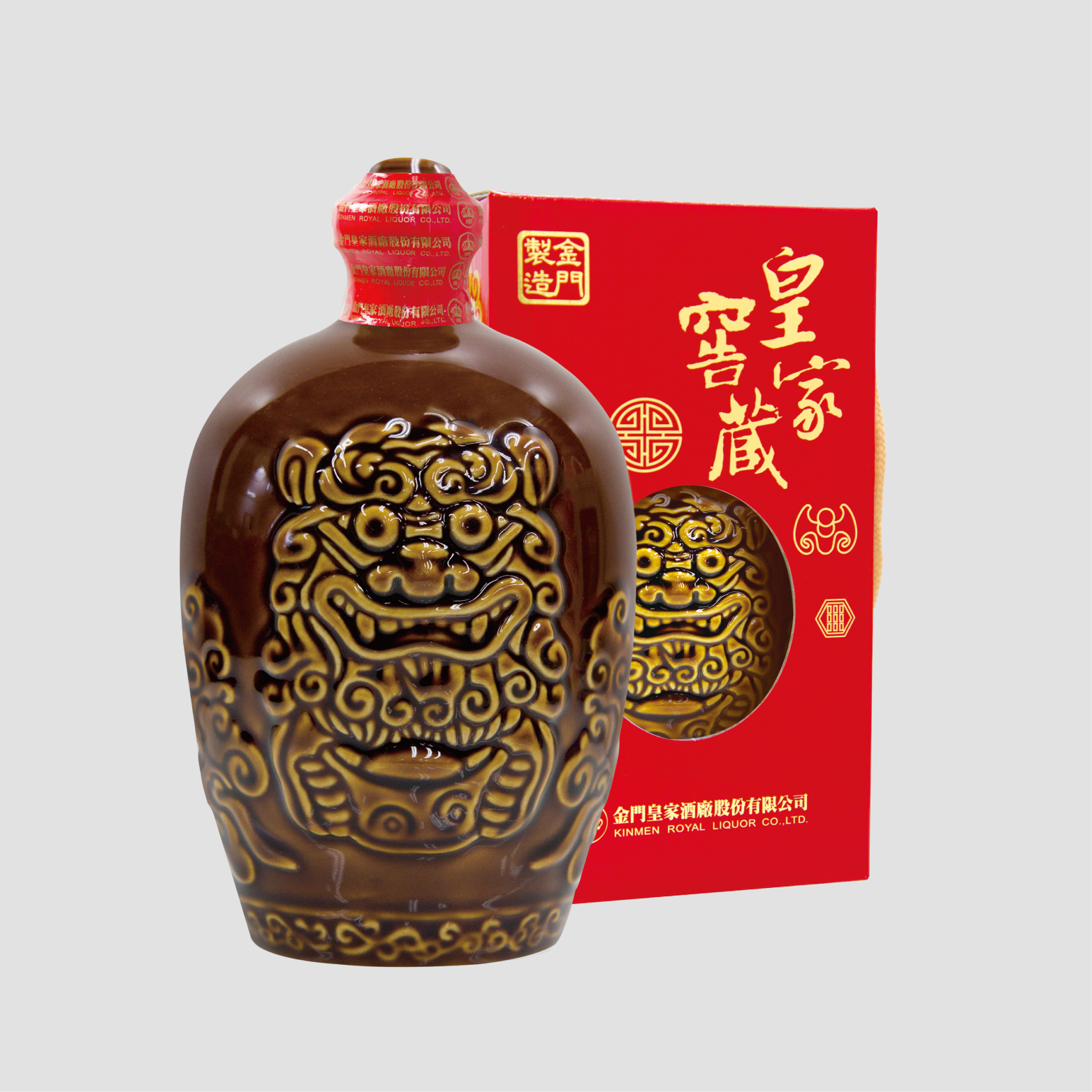 58度1L 皇家窖藏風獅爺「古銅瓶」