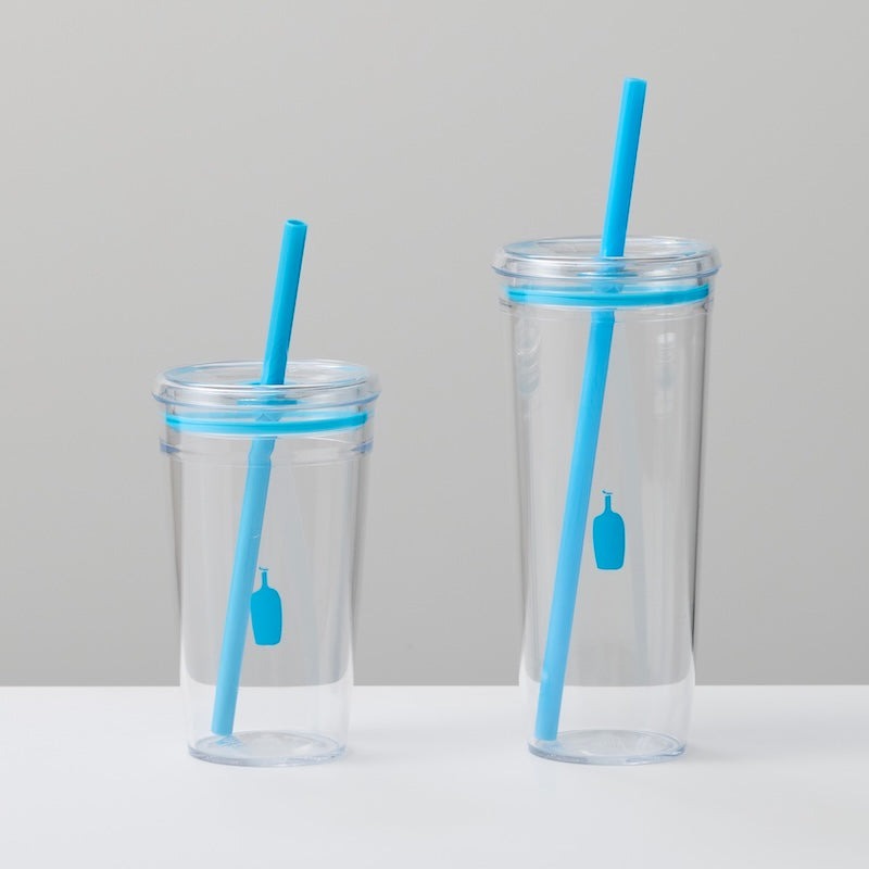 預購┃Blue bottle 藍瓶 透明 吸管杯 冷水杯 454ml 16oz 590ml 20oz