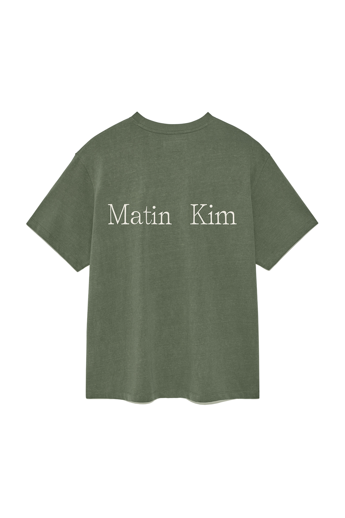 復古水洗LOGO上衣男款 卡其