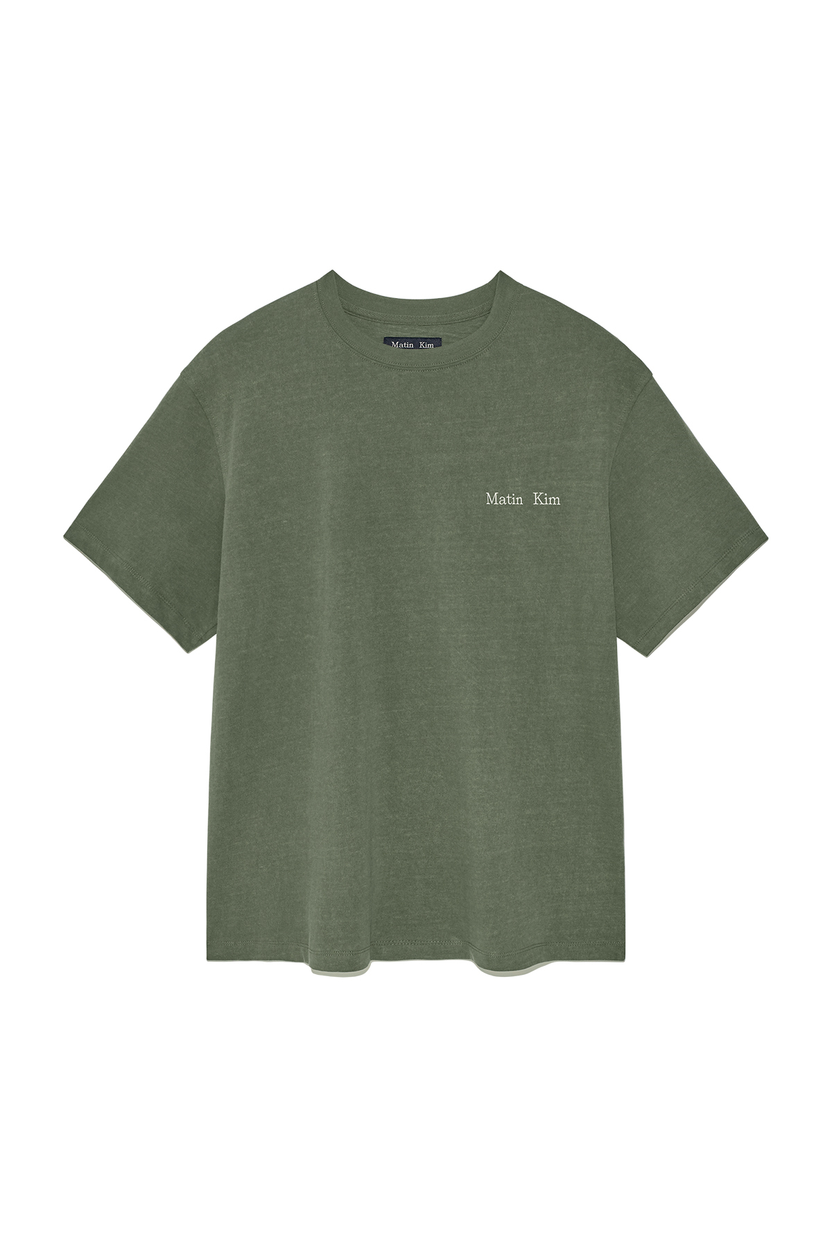 復古水洗LOGO上衣男款 卡其