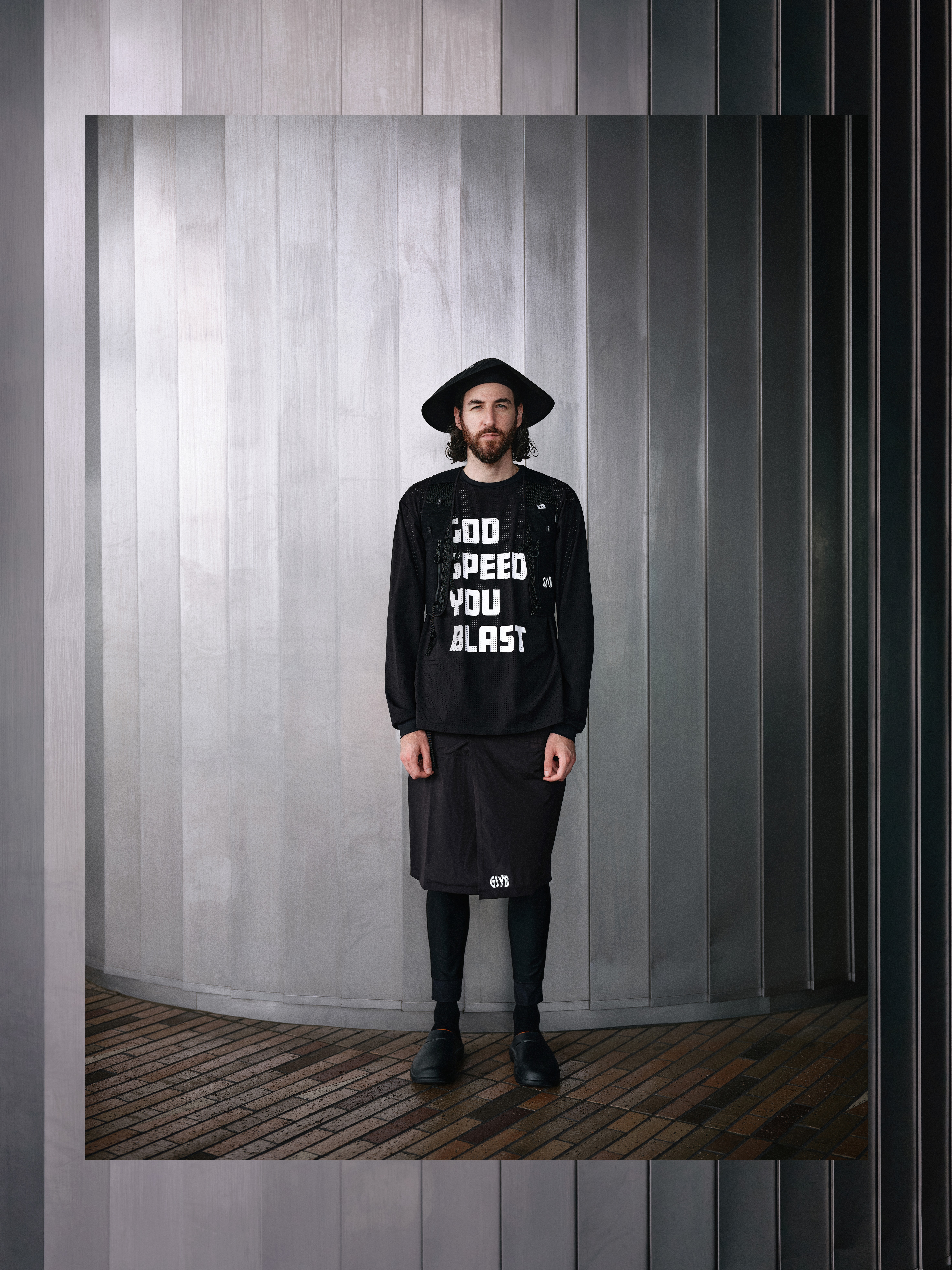 GSYB GS DRY DOT MESH TEE L/S GS2501-C02 BLACK