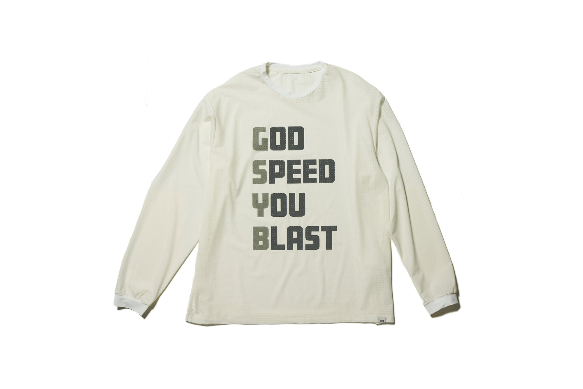 GSYB GS DRY DOT MESH TEE L/S GS2501-C02 WHITE