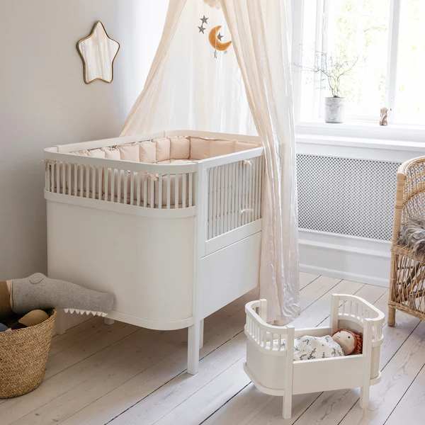 Sebra Baby & Jr Cot - Classic White