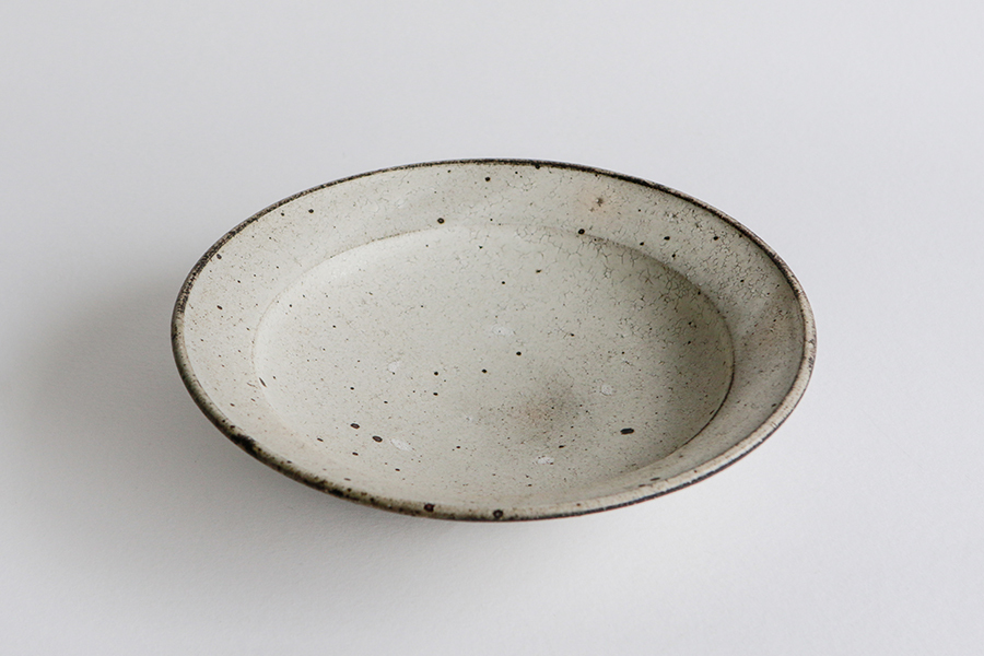 山田隆太郎 - 粉引8寸邊皿