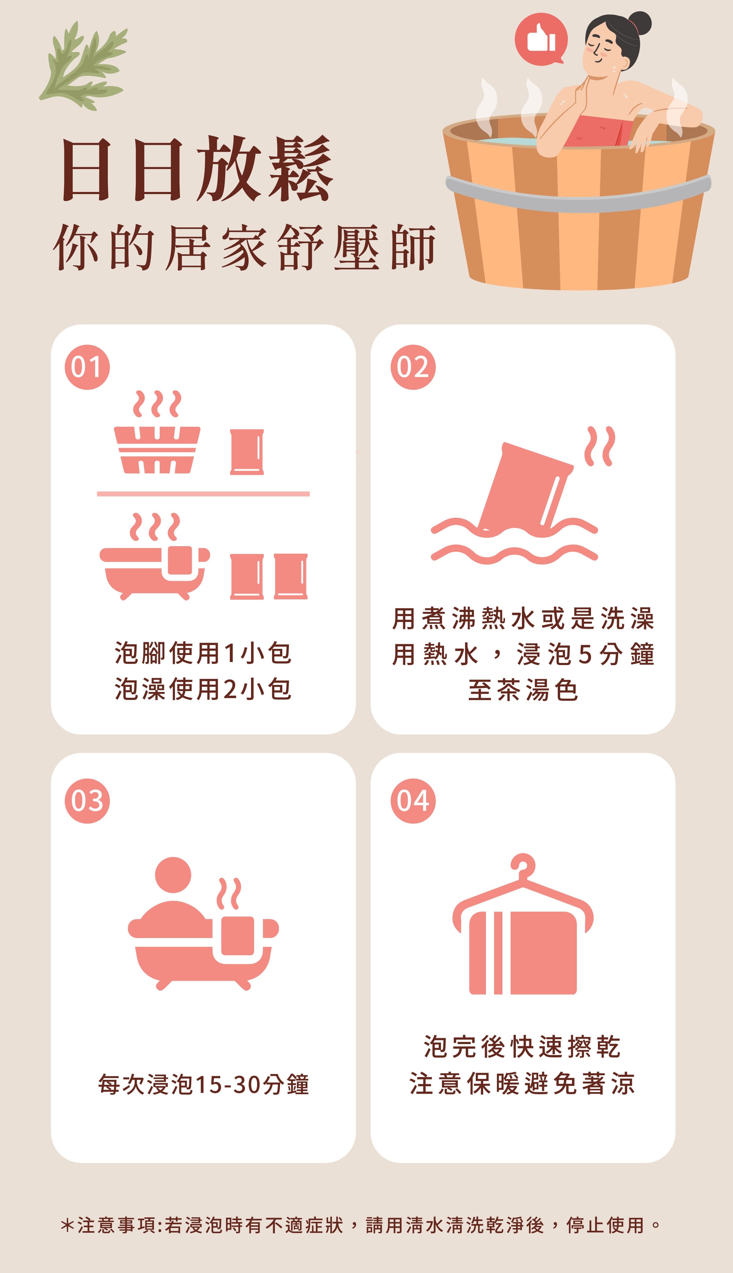 登義湯浴包使用方式