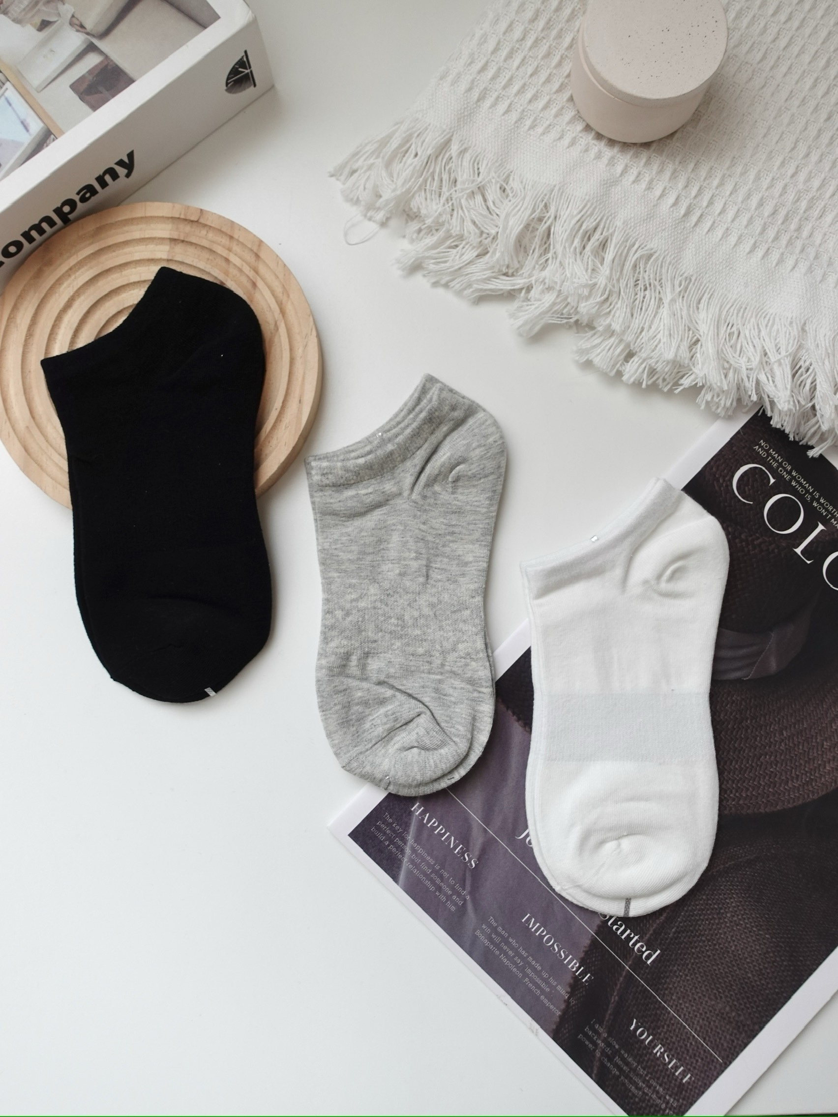 Amy Solid Colour  Sock -D65