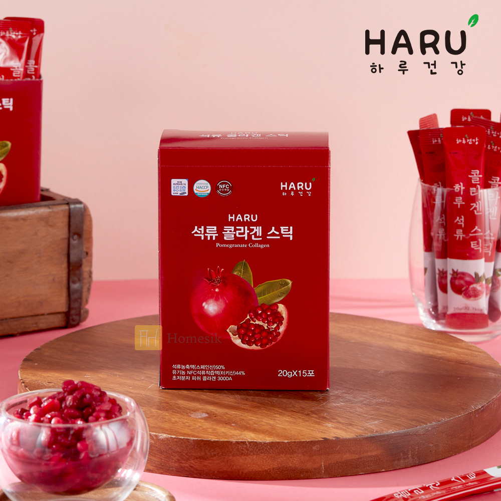 韓國超低分子膠原蛋白紅石榴啫喱棒 20g x 15包裝