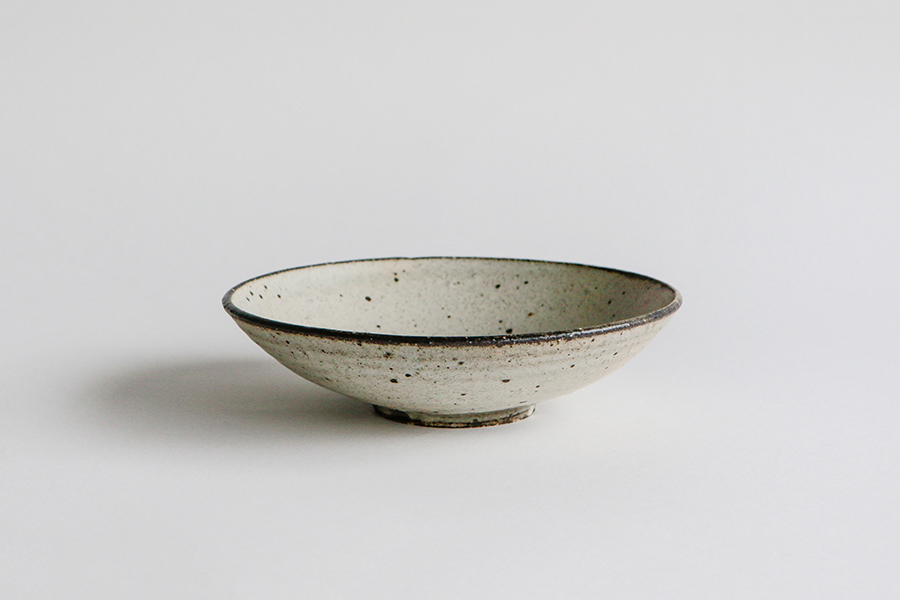 山田隆太郎 - 粉引7寸平缽