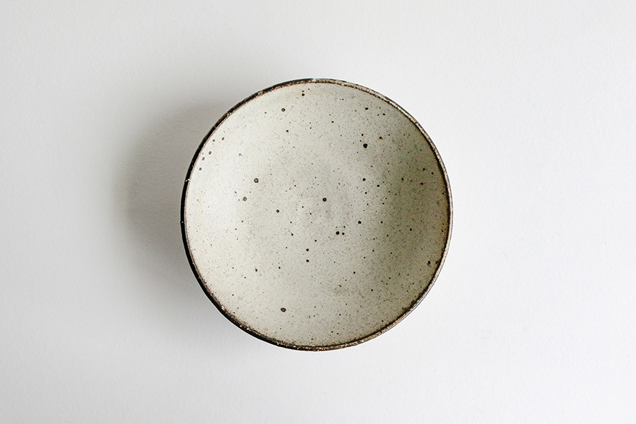 山田隆太郎 - 粉引7寸平缽