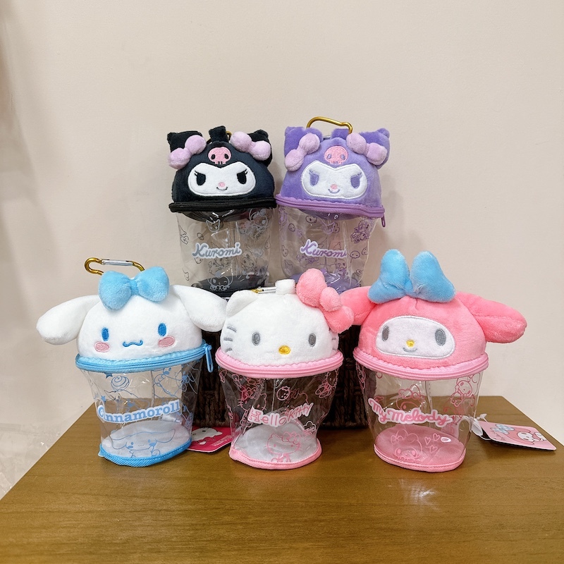 《05220》三麗鷗透明杯杯吊飾/娃包