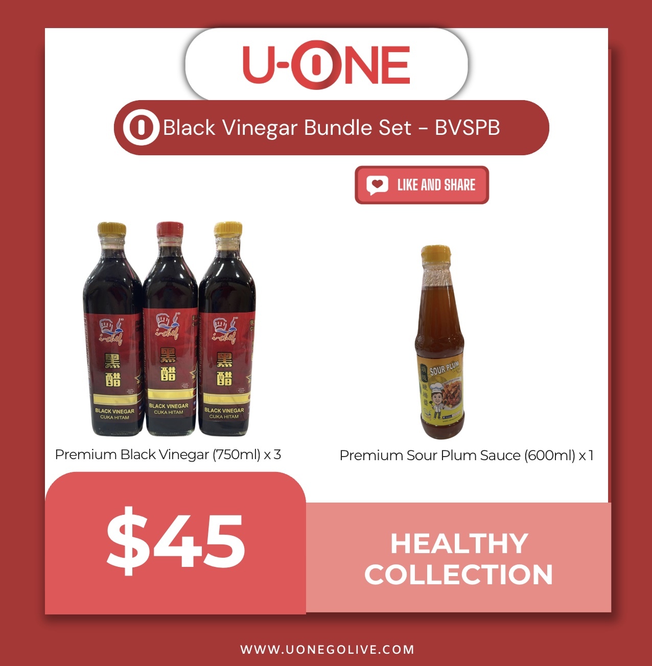 Black Vinegar Bundle Set - BVSPB