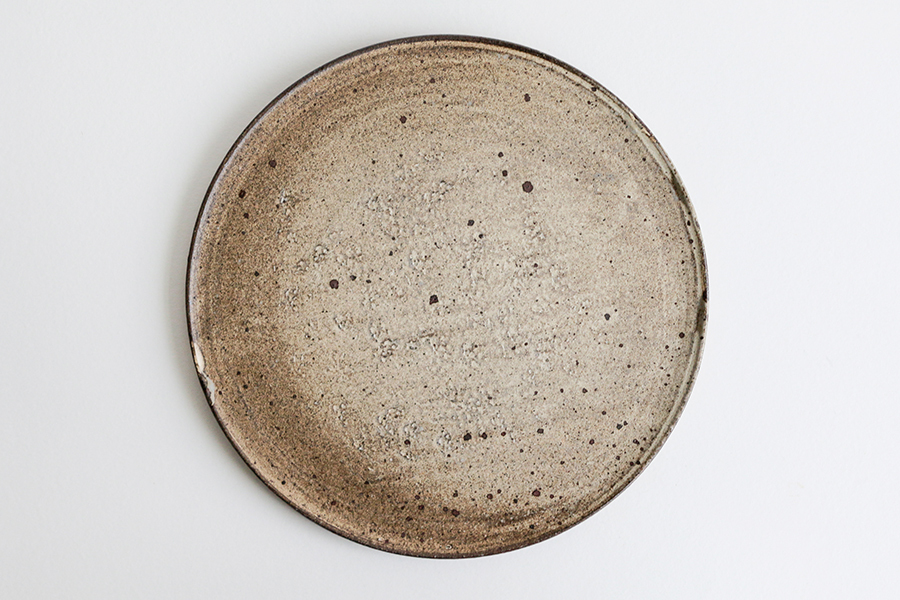 山田隆太郎 - 粉引8寸平皿