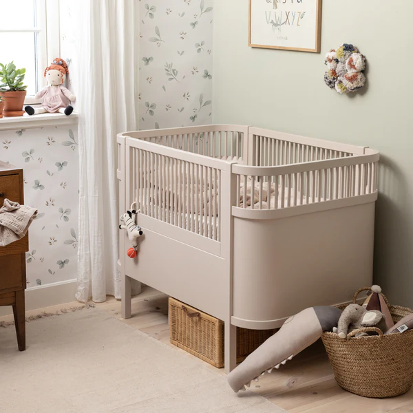 Sebra Baby & Jr Cot - Birchbark Rose