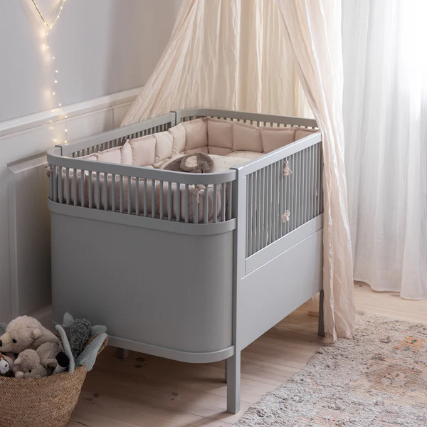 Sebra Baby & Jr Cot - Stone grey