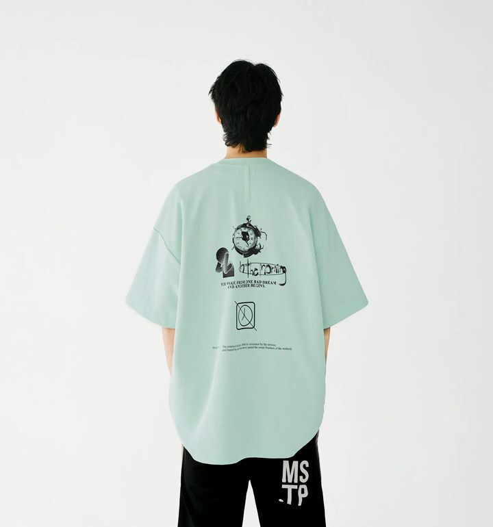 MELSIGN 圖像短袖TEE 淺灰/薄荷/深灰 25 S/S Mon. Wake Me Never Tee
