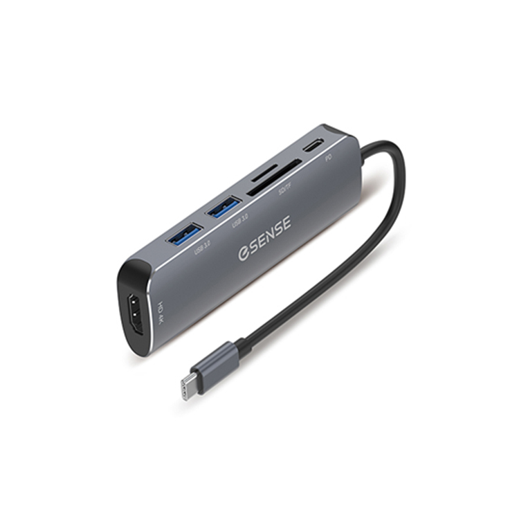 Esense 六合一轉接器+SDTF 3.0 讀卡機