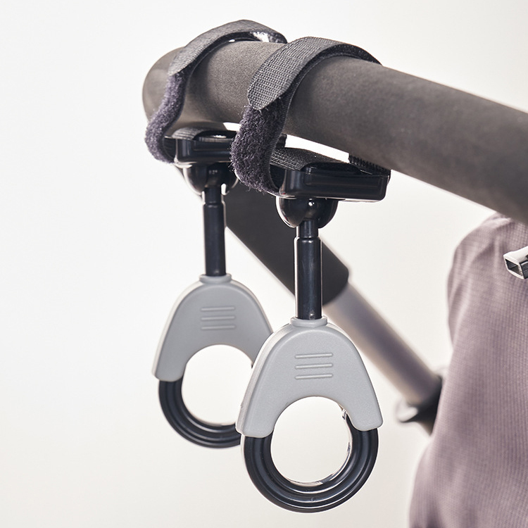 KM - Baby stroller hook buckle trolley bag hook bb stroller universal accessories baby umbrella stroller hook baby walking artifact (2 pieces) (KM series) A0227