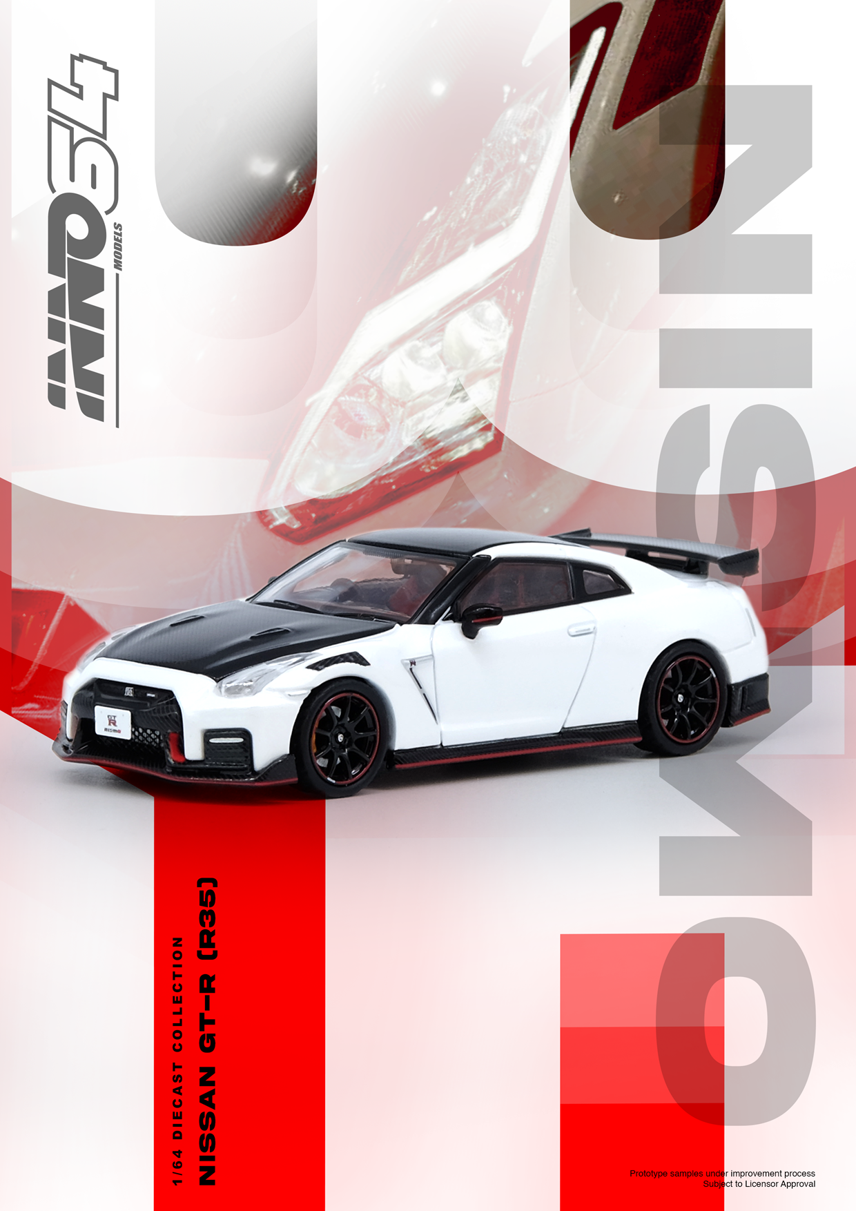 INNO64 NISSAN GT-R (R35) NISMO White