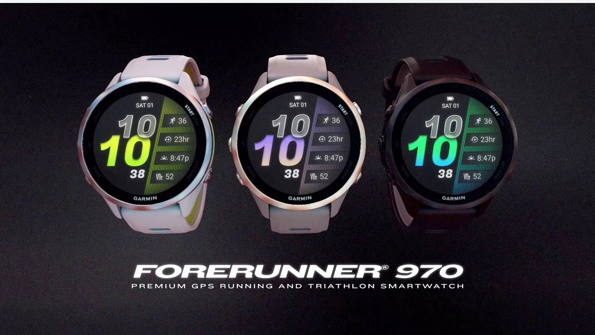 Garmin Forerunner 970/靛影灰 GPS 全方位鐵人運動錶