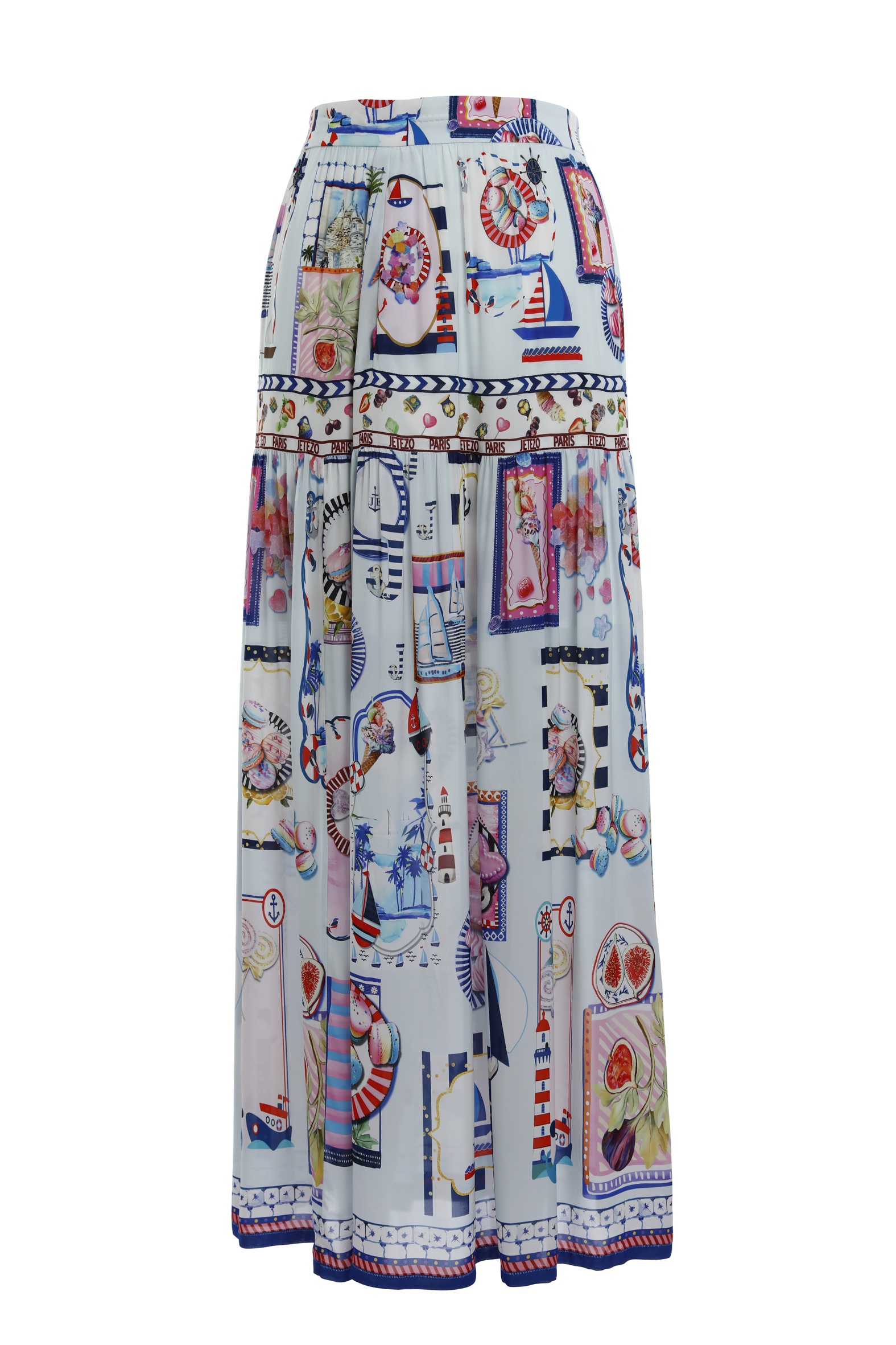 BE10036C1 植物絲印花長裙