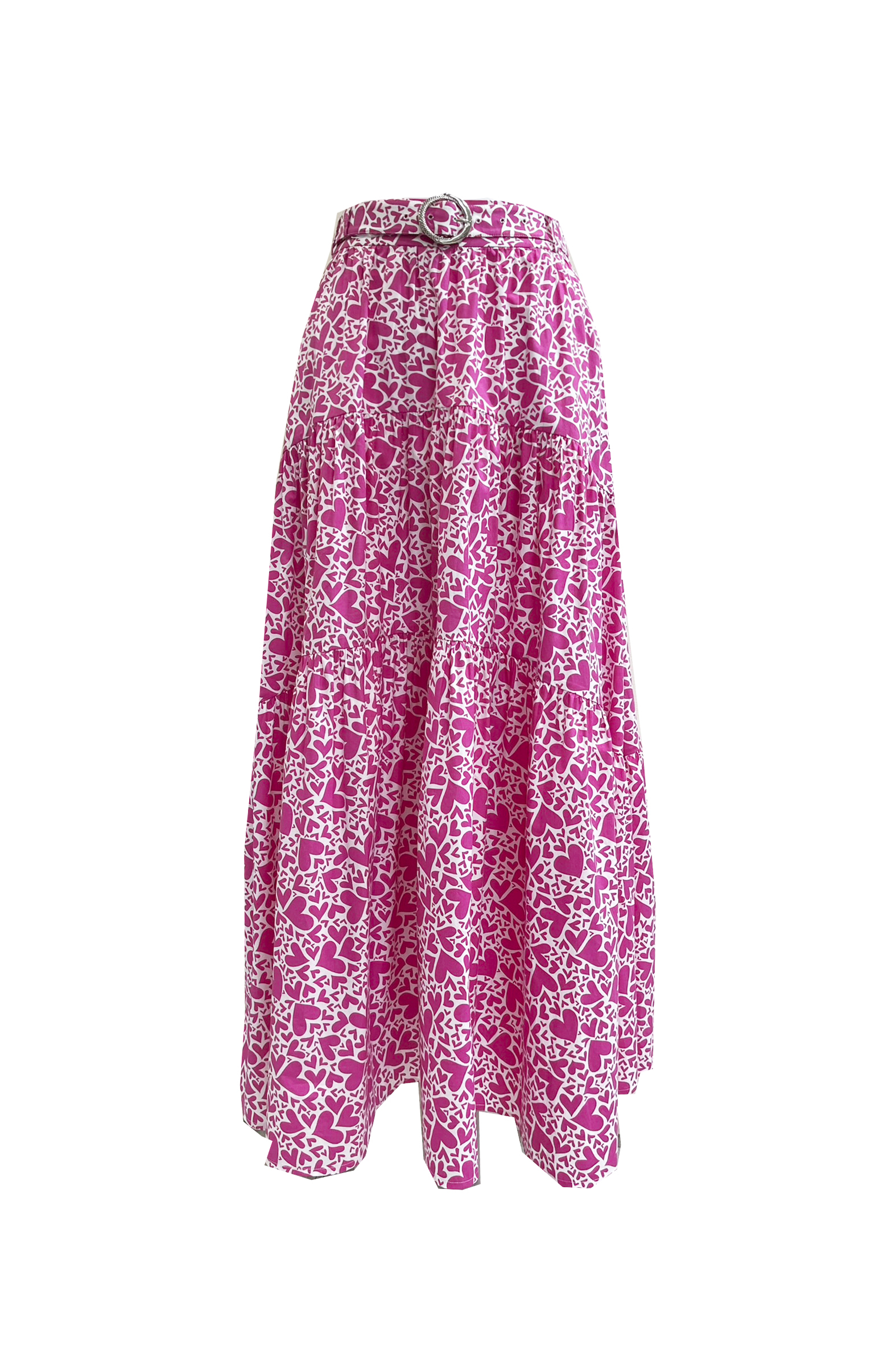 BE10063C1 滿版愛心浪漫蛋糕長裙