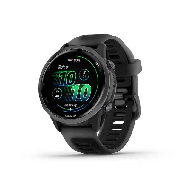 GARMIN Forerunner 570/獵影黑 42mm GPS 智慧心率進階跑錶