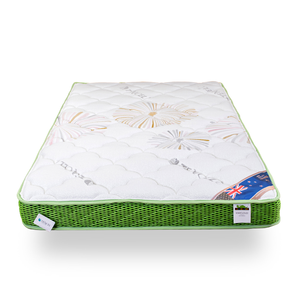 KiwiCloud專業床墊-天絲C兒童超薄型13cm連結式彈簧床墊