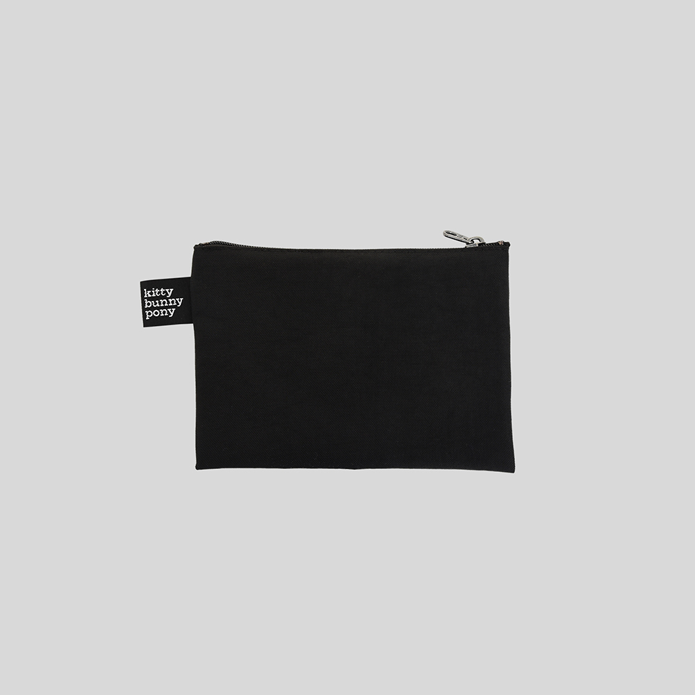 kitty bunny pony 刺繡小包-滑雪小兔