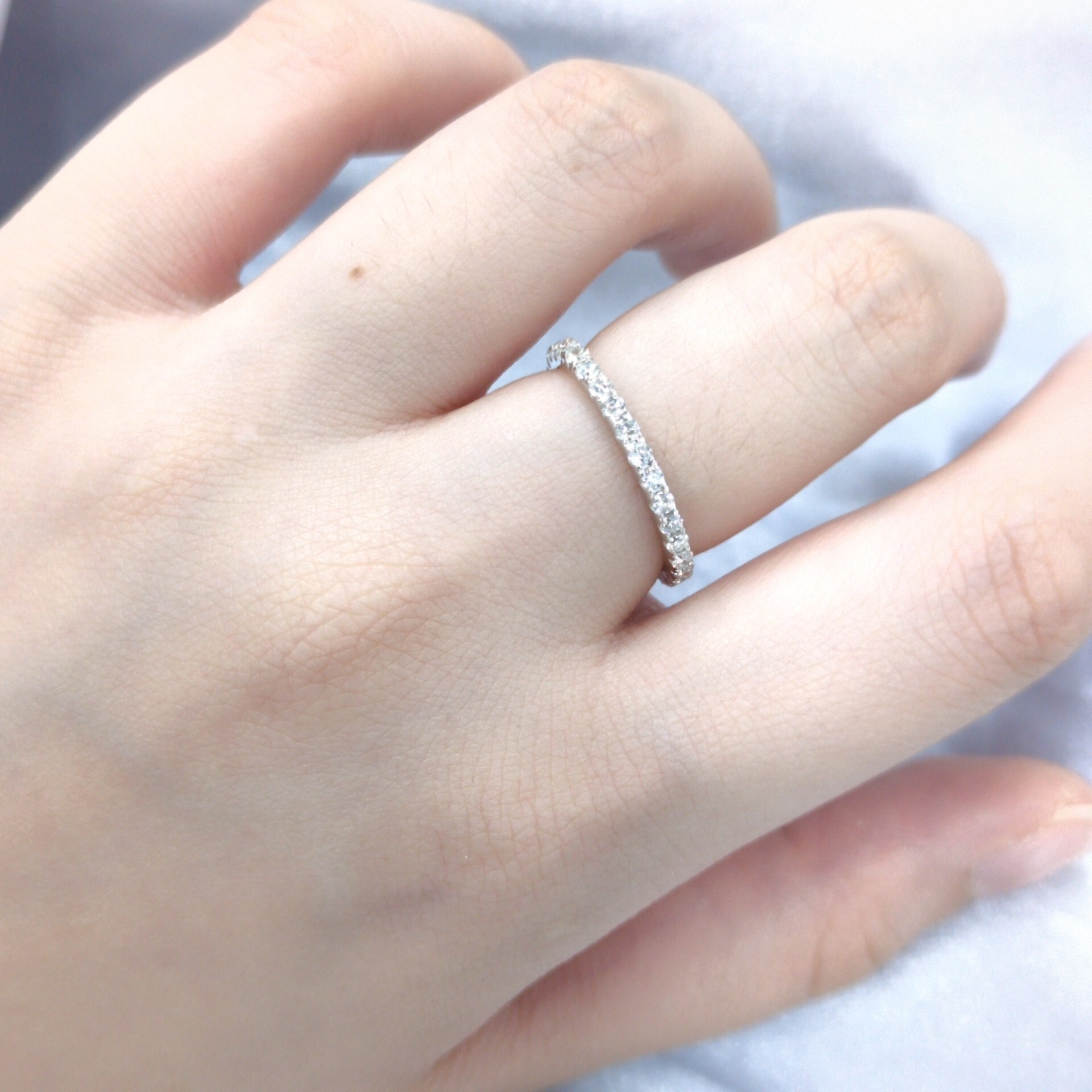 18K White Gold 0.54ct Diamond Eternity Ring