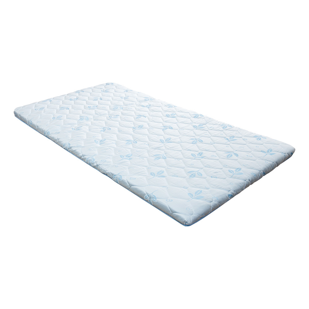 緹花布可拆洗透氣冬夏兩用竹蓆折疊式床墊