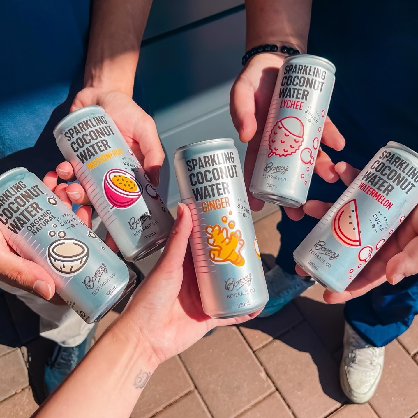 Bonsoy 天然氣泡椰子水 荔枝味 320ml