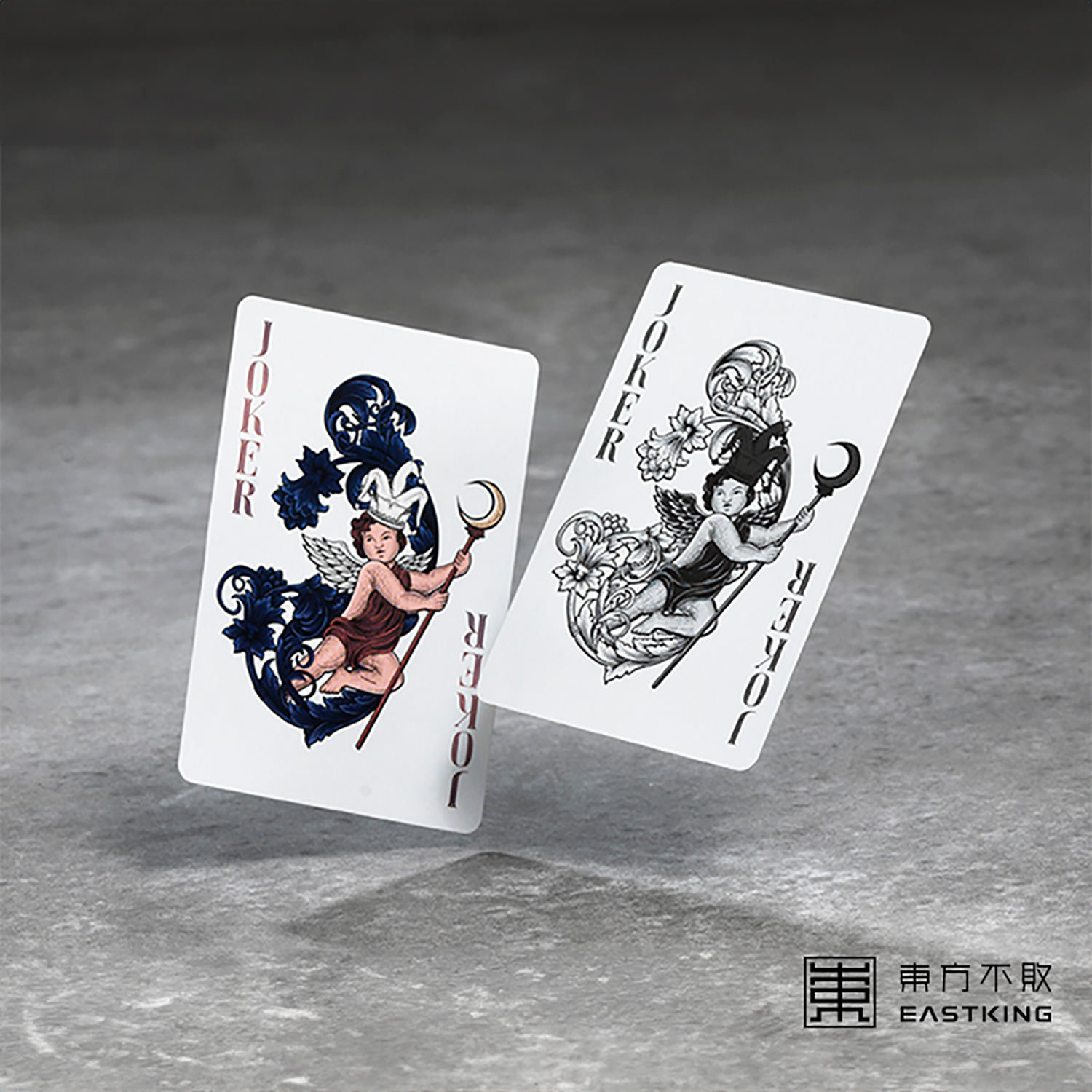 東方不敗 撲克牌推薦 QDQ/ 花草雅韻撲克牌 (藍/白)