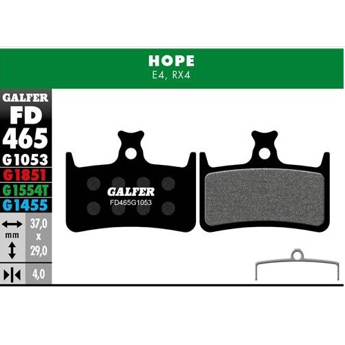 Galfer 剎車皮 FD465 (Hope E4用)