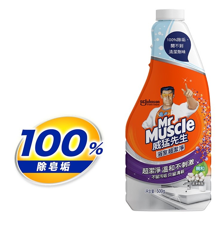 【莊臣】威猛先生浴室補充瓶500g* 2入