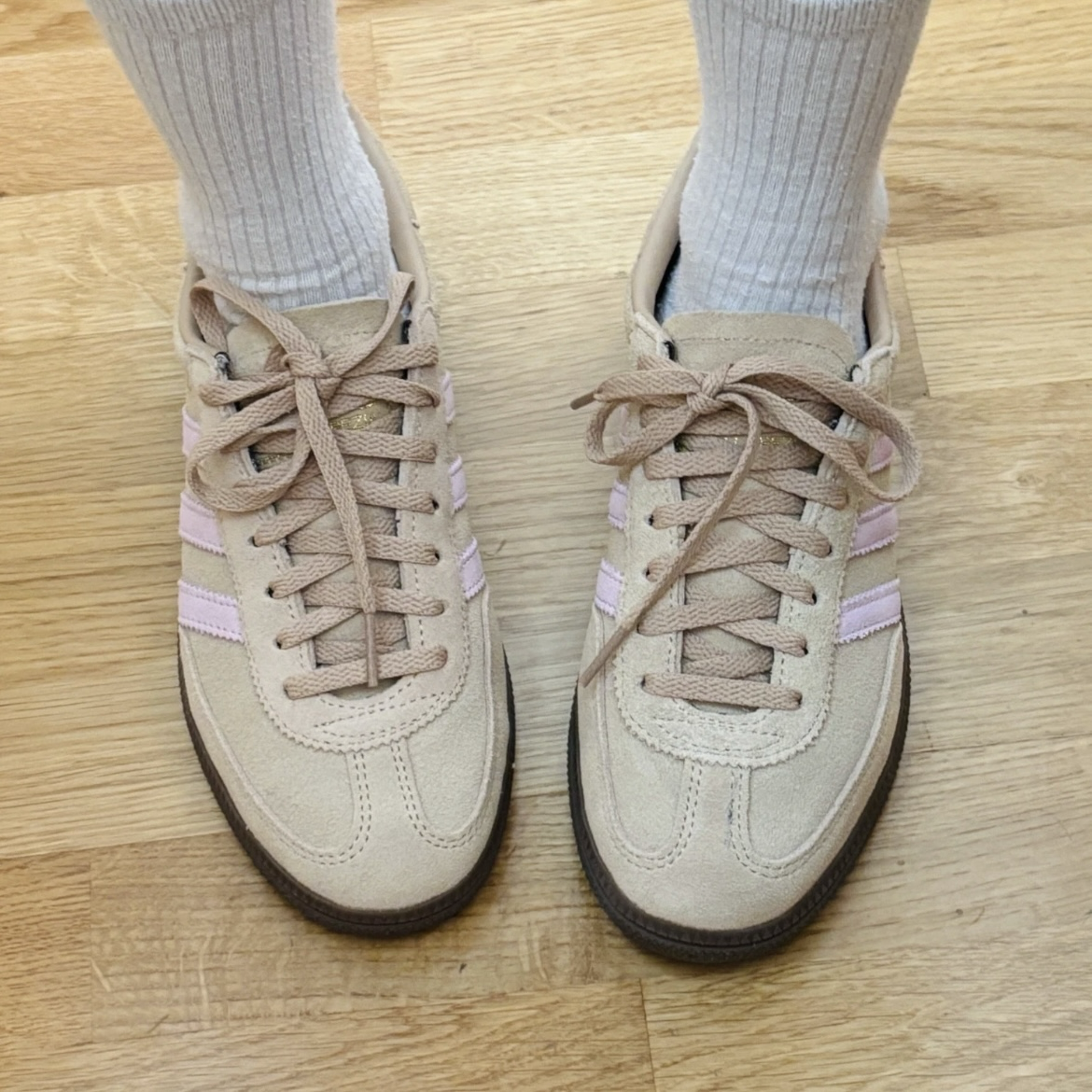 Adidas Handball Spezial 卡其粉 奶茶棕 麂皮 復古 焦糖底 德訓鞋