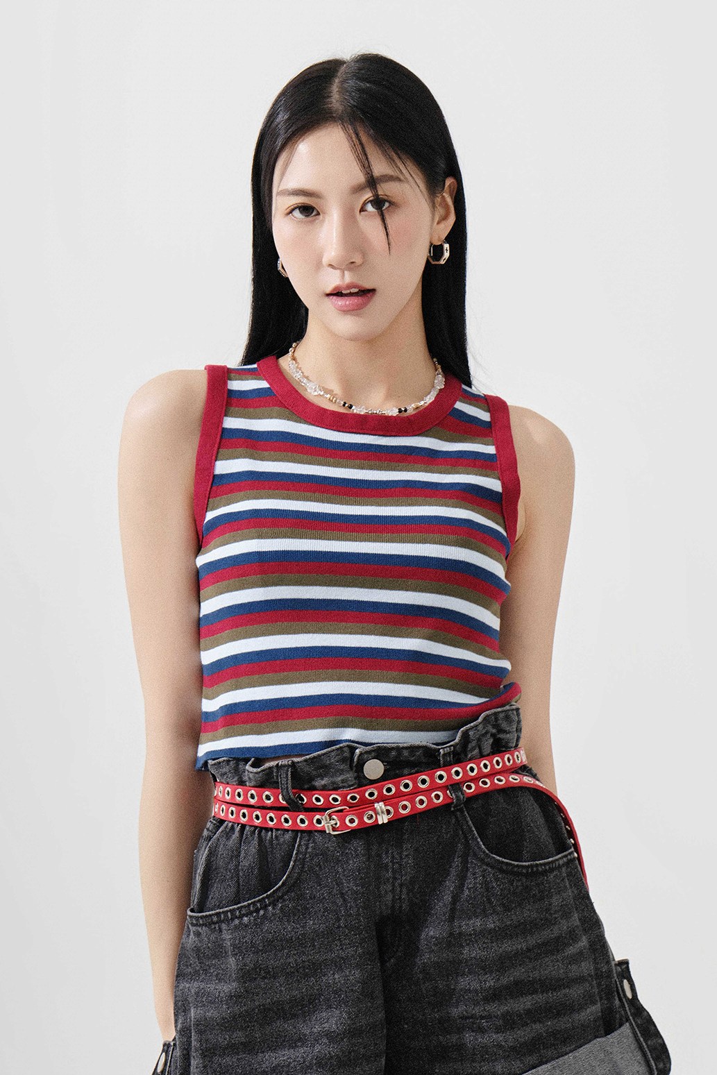 彩間針織短背心心  (*現貨款式）