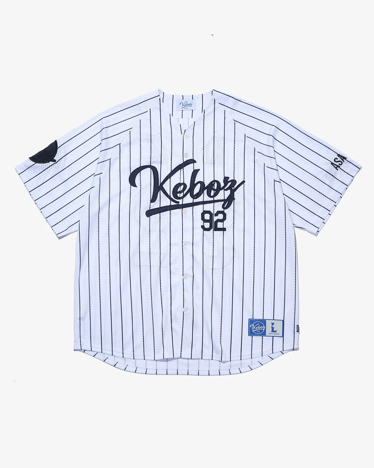 KEBOZ MESH STRIPE BASEBALL JERSEY