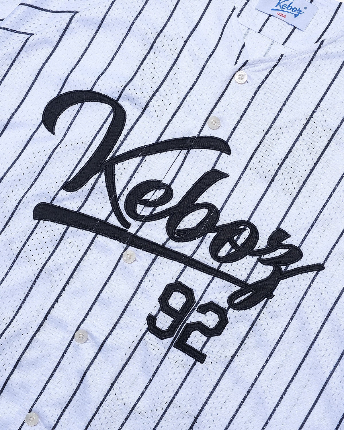 KEBOZ MESH STRIPE BASEBALL JERSEY