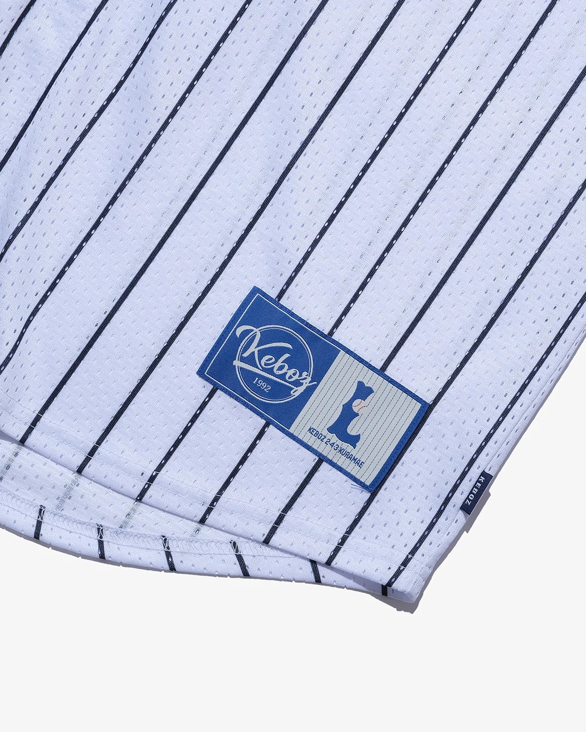 KEBOZ MESH STRIPE BASEBALL JERSEY