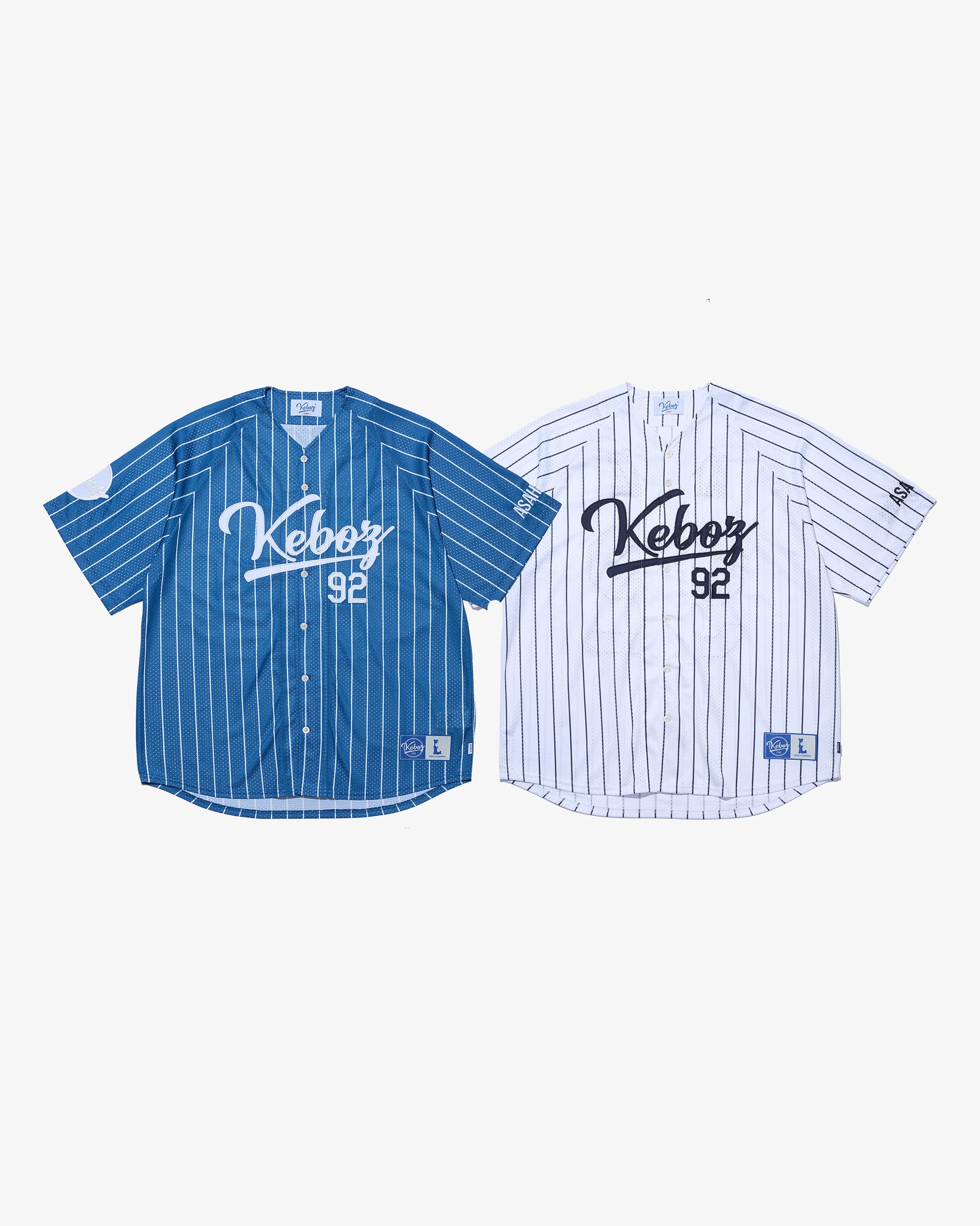 KEBOZ MESH STRIPE BASEBALL JERSEY