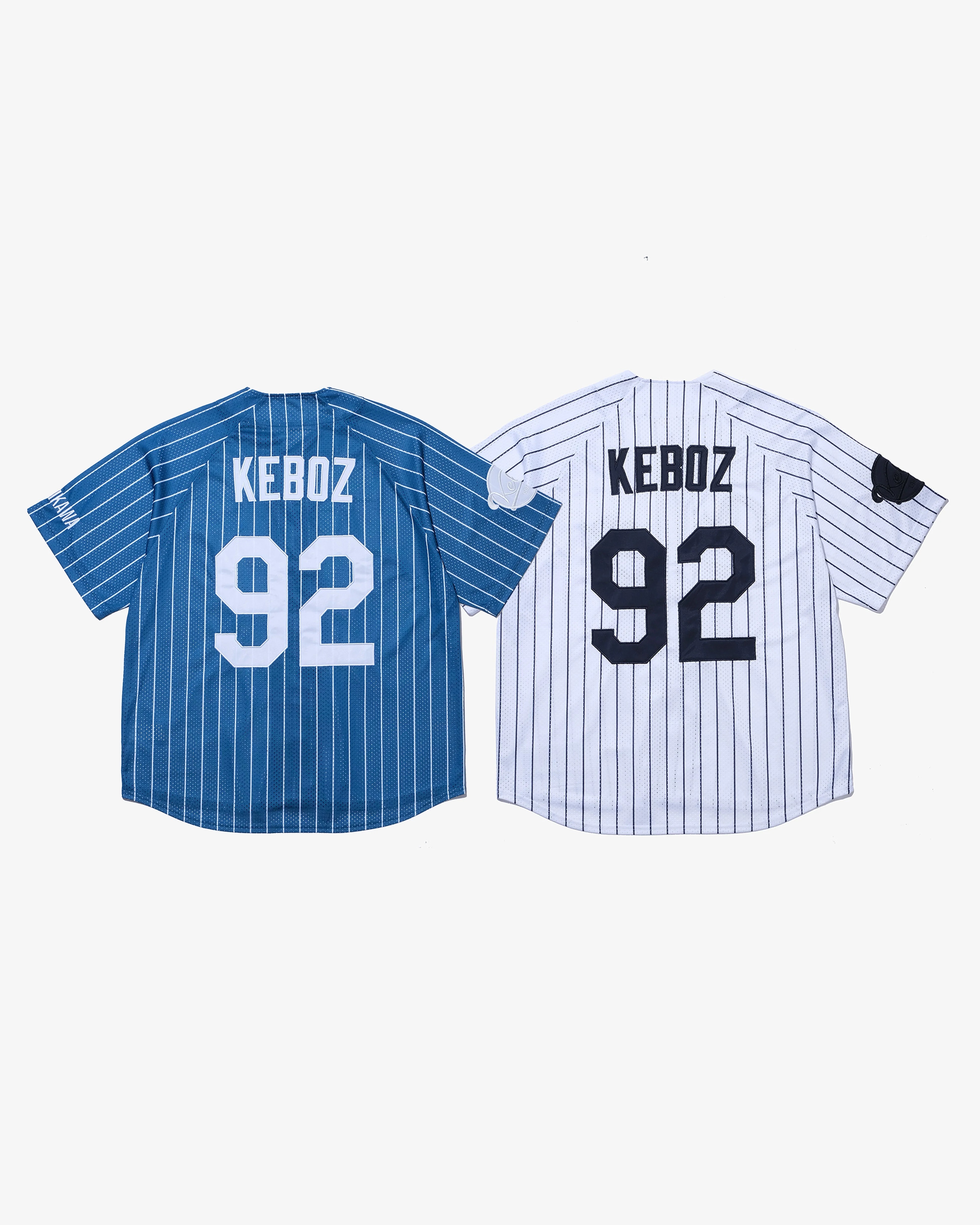 KEBOZ MESH STRIPE BASEBALL JERSEY