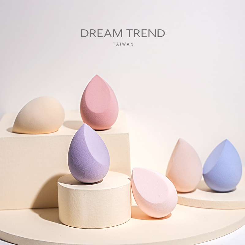 莫蘭迪色水滴斜切美妝蛋【AQ029】