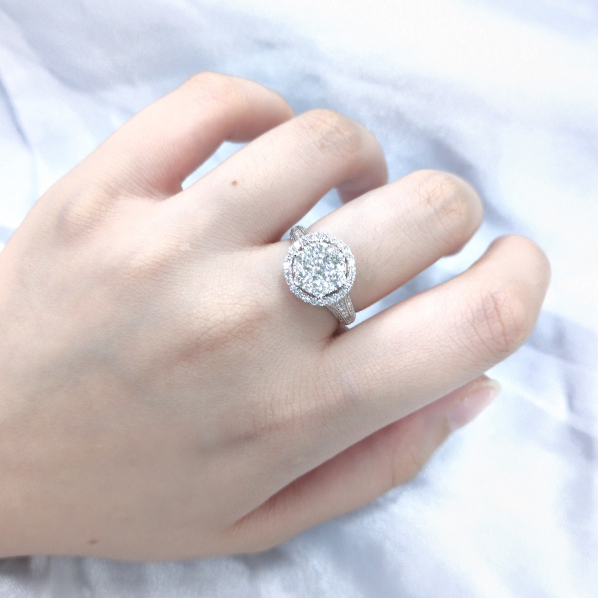 18K White Gold 1.21ct Diamond Ring