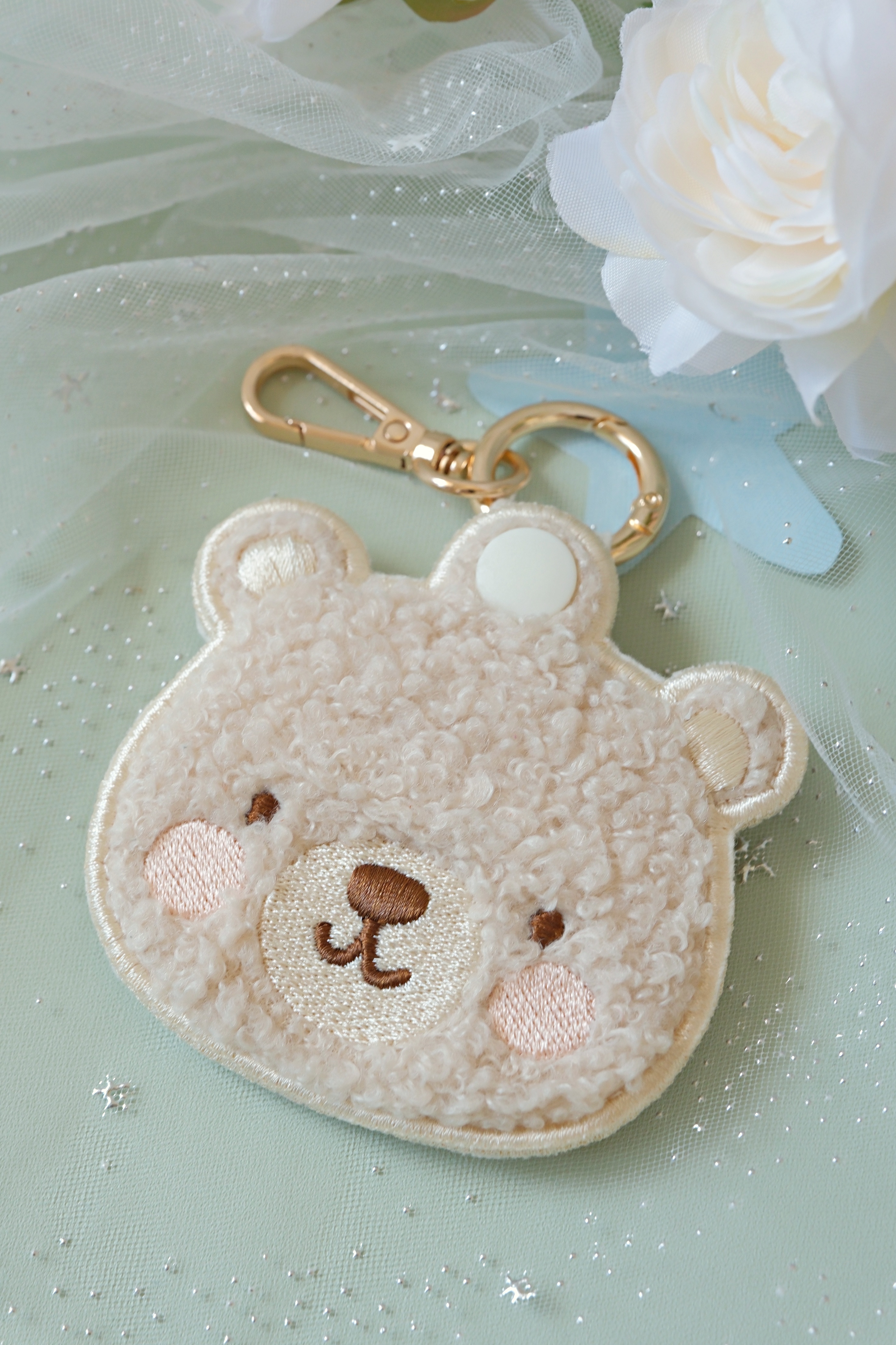 Hi Y.P store-刺繡鑰匙圈-獨家設計-派對熊同款