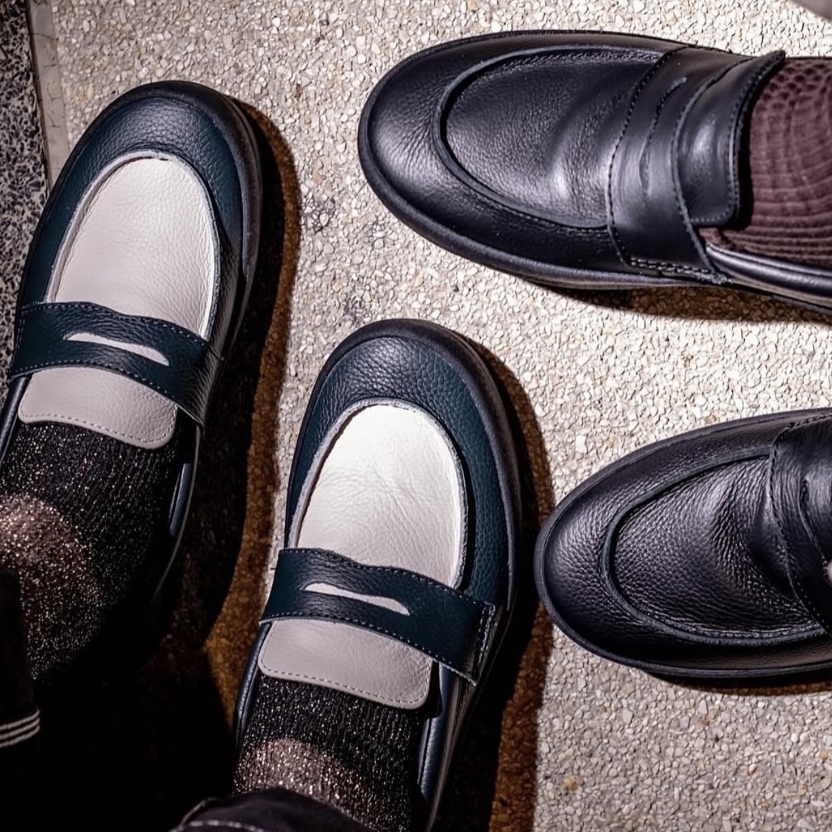 VANS SKATE LOAFER 綠白 荔枝紋 樂福鞋 拼接 休閒 VN0A5DXU1CI