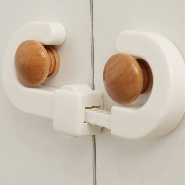 KM - Childproof Lock Baby Safety Lock Anti-Pinch Baby Protection Lock Drawer Buckle Cabinet Door Lock Refrigerator Lock (KM Series) A0222