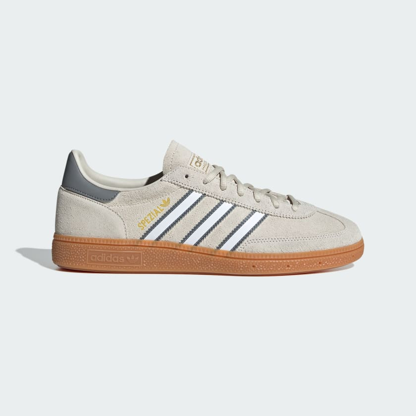 男女鞋 ADIDAS HANDBALL SPEZIAL 米灰 經典 復古 麂皮 德訓鞋 休閒鞋【JH5441】